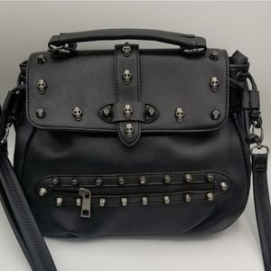 MG Collection Skull Satchel Bag
